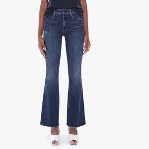 MOTHER Women's Dark Blue Flare Jeans